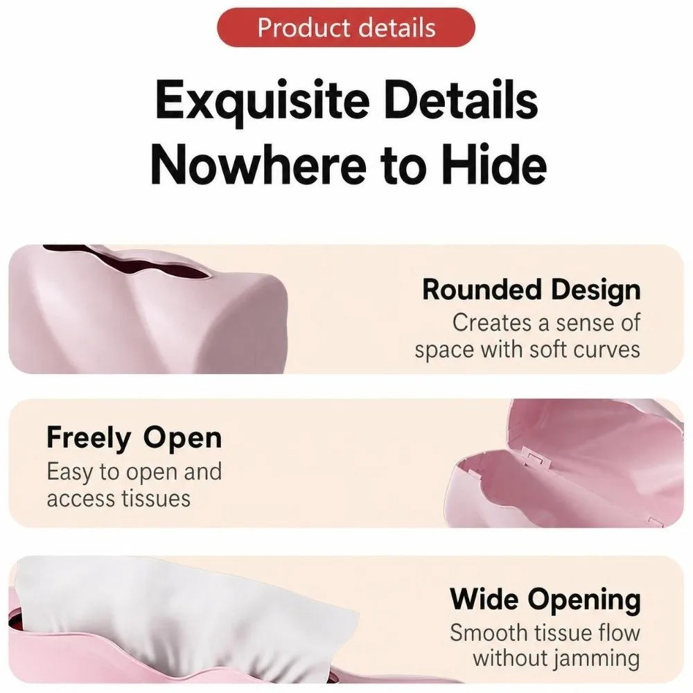 Cloud Design Desktop Tissue Box – Dust-Proof Napkin Holder