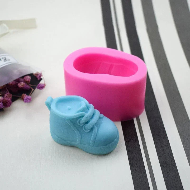 3D Shoe Silicone Mold – Candle, Soap, Resin & Baking DIY