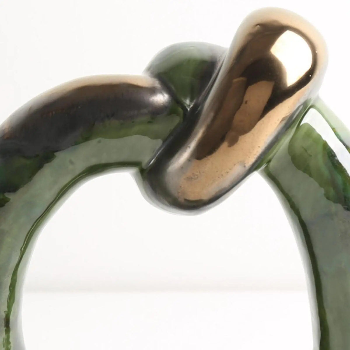 Ceramic Knot Abstract Sculpture | Modern Tabletop Décor Statue