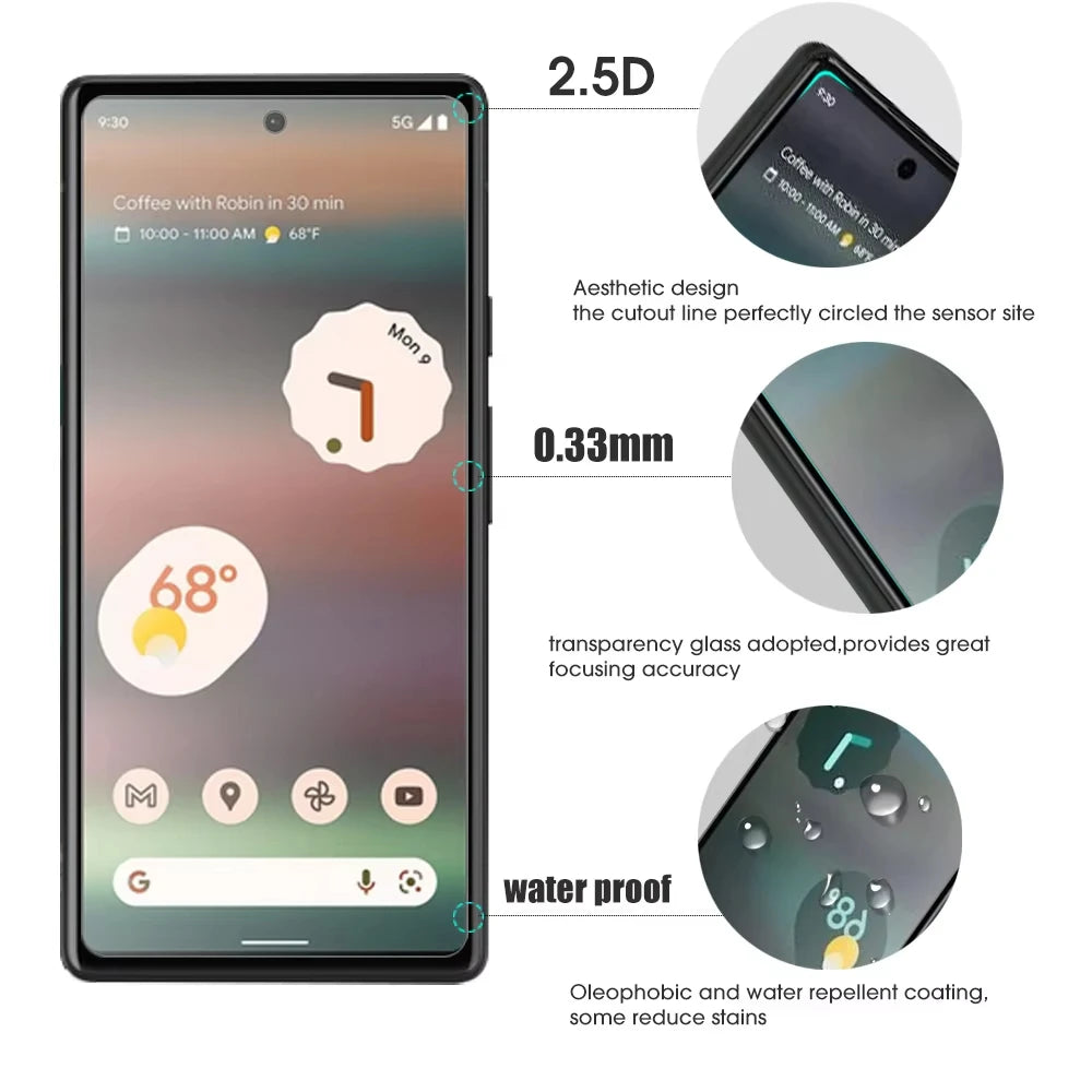 9H Tempered Glass Screen Protector – Google Pixel 9 & 10
