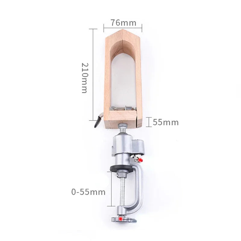 360° Rotating Wooden Leather Stitching Clamp | DIY Leathercraft