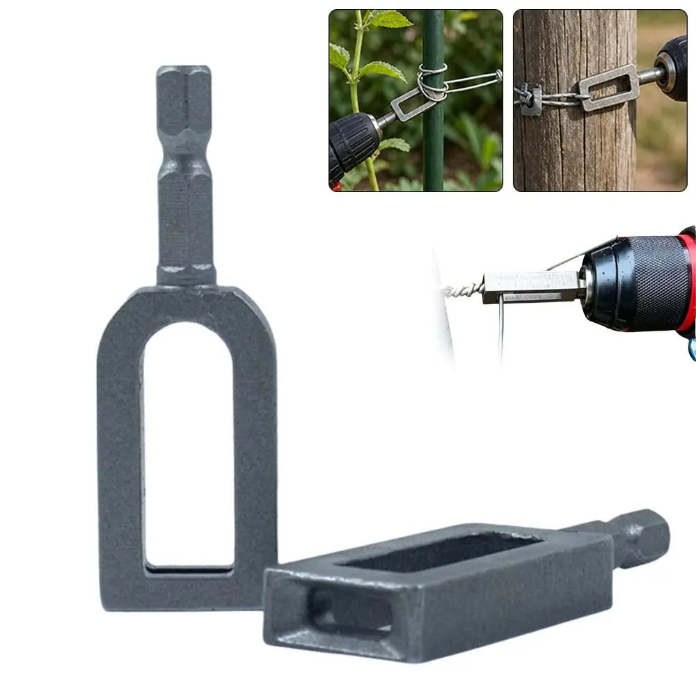 Heavy Duty Wire Twisting Tool – 1/4" Hex Shank Drill Knotter