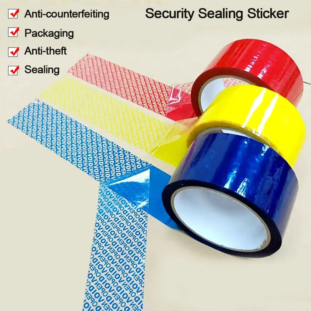 Tamper-Proof Void Security Sealing Tape Red – 50m Roll