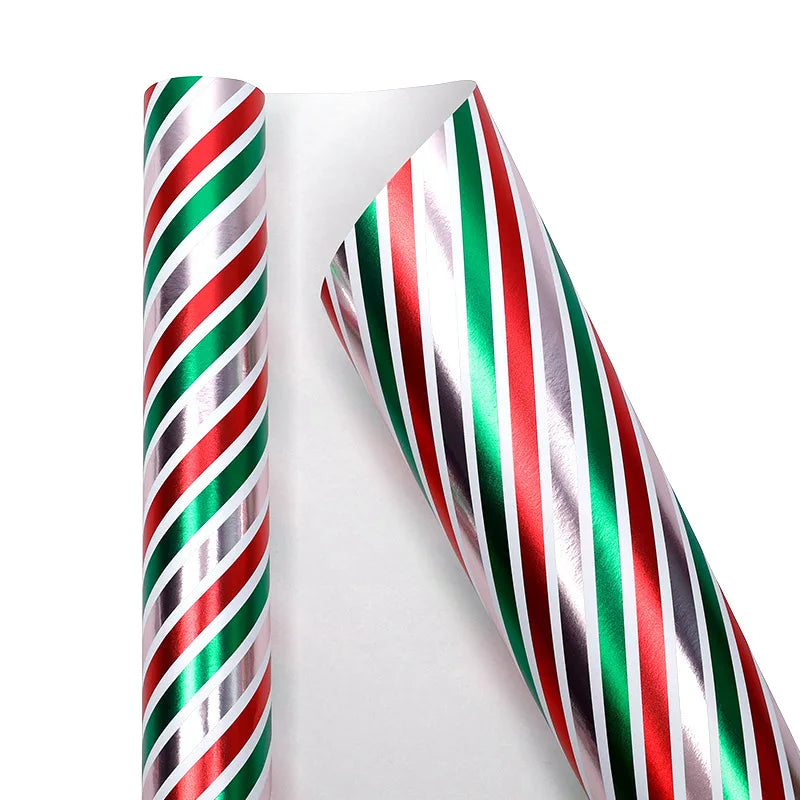 Recyclable Kraft Christmas Wrapping Paper Roll 300x43cm