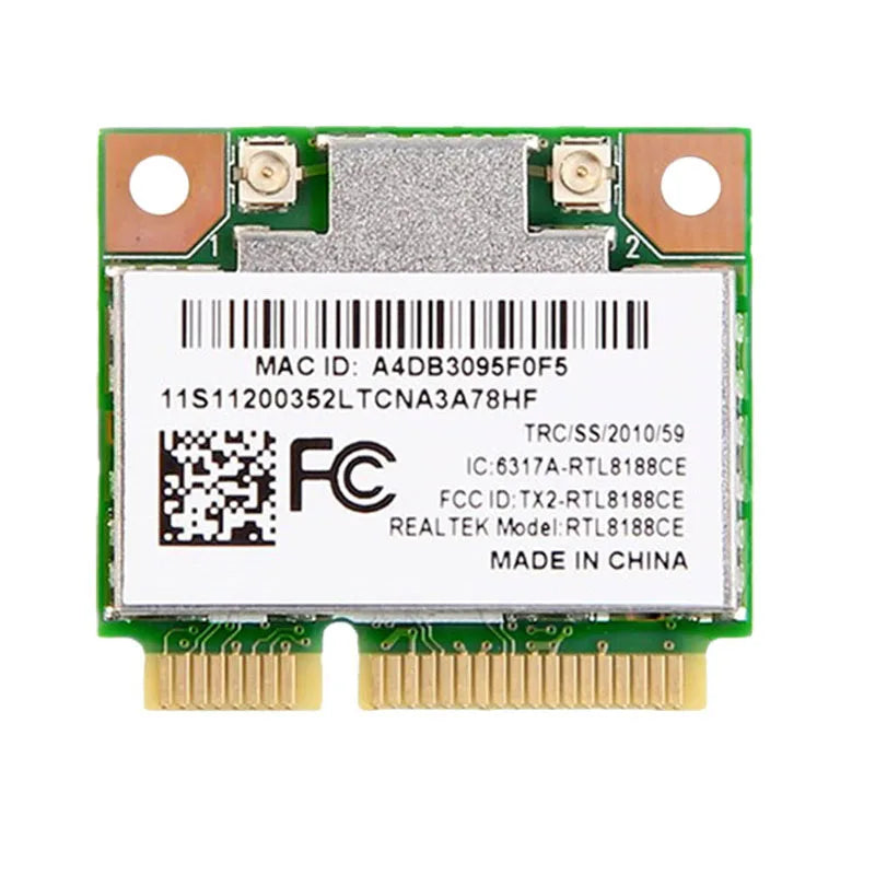 RTL8188CE 150Mbps Half Mini PCIe Wireless WiFi Card for Laptop