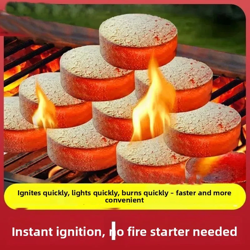 Smokeless BBQ Fruit Charcoal 33mm – Quick Ignition Tablets
