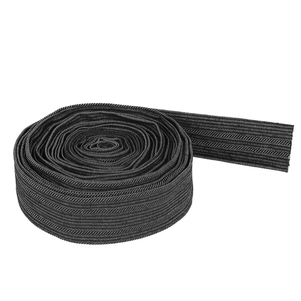 Nylon Protective Sleeve 7.5m | Cable & Hose Cover – Black
