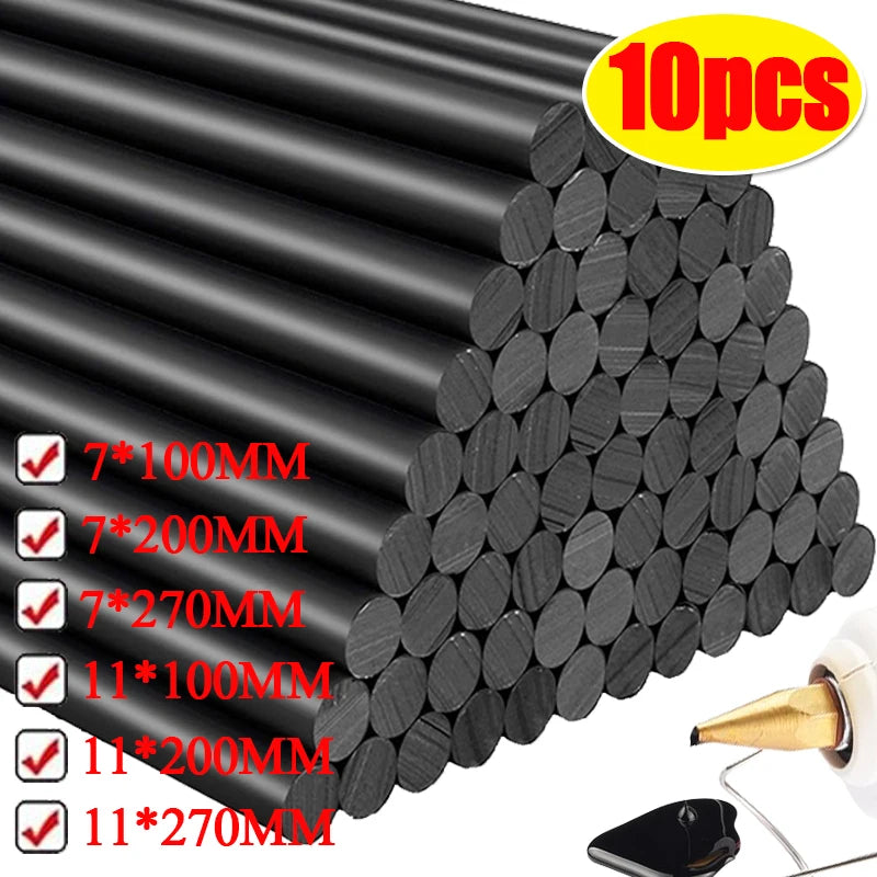 Black Hot Melt Glue Sticks – Craft & Car Dent Repair 7mm/11mm
