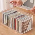Acrylic CD Storage Box with Lid – Dustproof Stackable Organizer