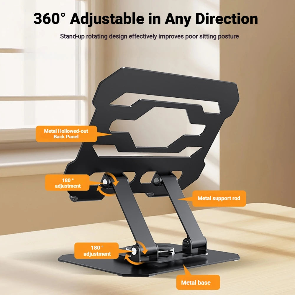 360° Rotating Tablet Stand – Adjustable Desk Holder for iPad & Phone