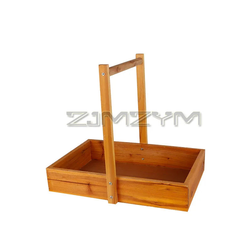 Wooden Storage Caddy Organizer Tray with Handle – Lab & Class