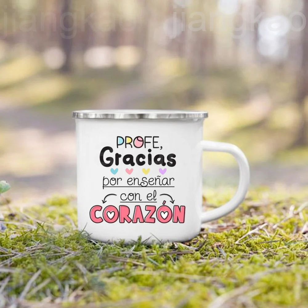 Teacher Appreciation Enamel Mug | Thank You Teacher Gift
