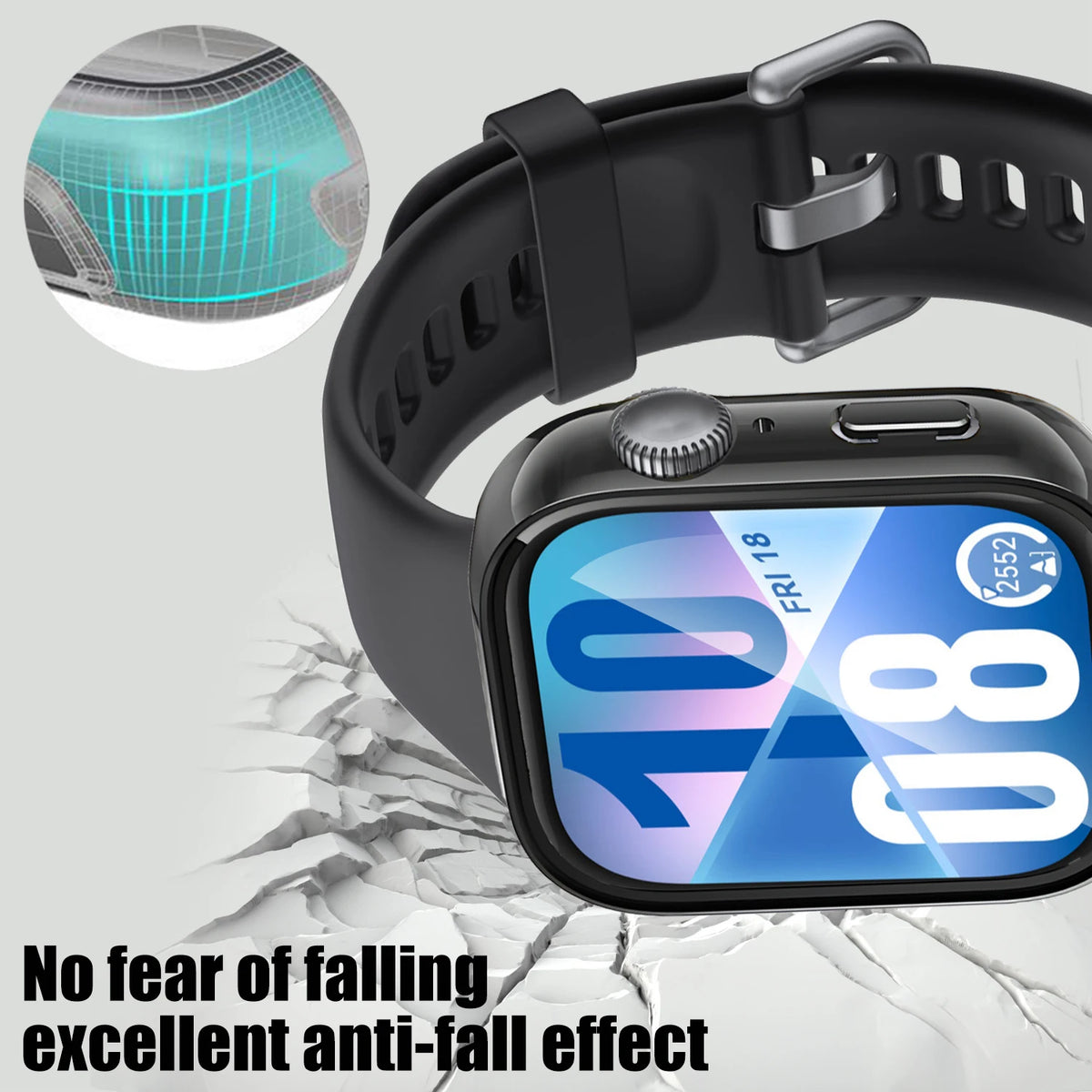Huawei Watch Fit 4 Hard PC Case & Tempered Glass Protector
