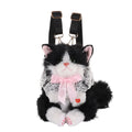 Realistic Cat Puppet Plush Backpack – Fluffy Cartoon Doll Bag