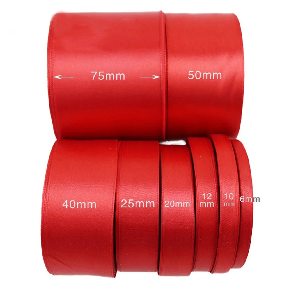 Red Satin Ribbon 25 Yards – Gift Wrap, Bows & Holiday Décor