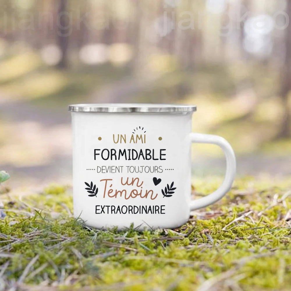 "I'm Such A Great Witness" Enamel Mug – Wedding Gift