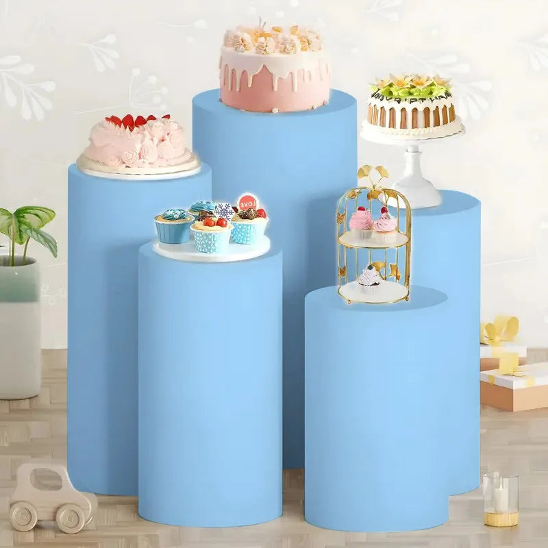 Cylinder Stand Elastic Covers | Party & Wedding Décor 3/5 PC