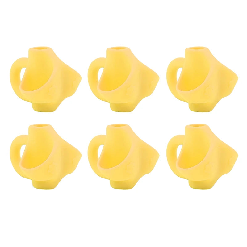 Silicone Pencil Grip Posture Corrector for Kids – 1 or 6 Pcs