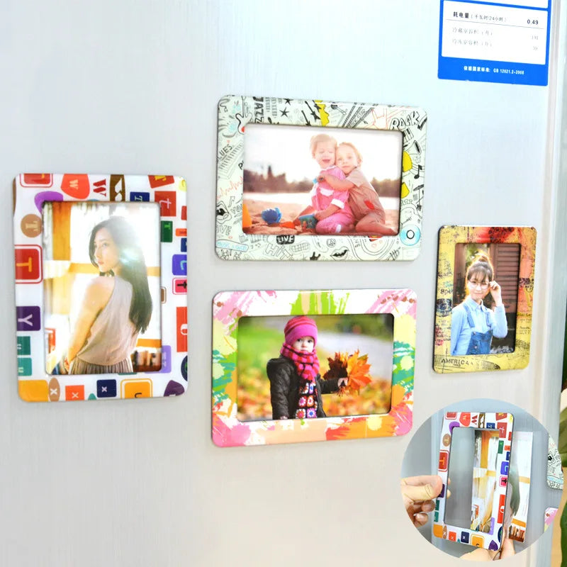 Mini Magnetic Photo Frame – Acrylic Fridge & Whiteboard Holder