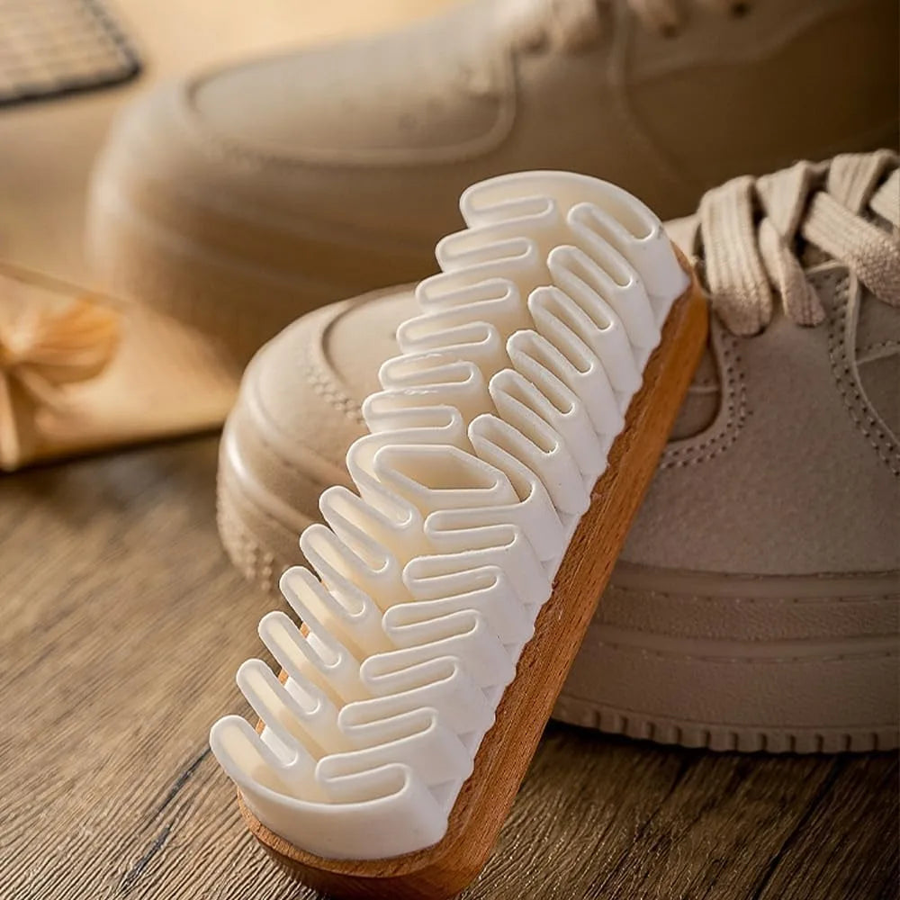 3-Piece Suede & Nubuck Shoe Cleaning Brush Kit with Eraser