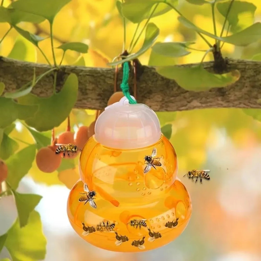 Reusable Outdoor Wasp Trap – Hanging Multi-Hole Bee Catcher