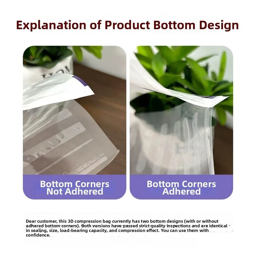 No-Pump Vacuum Compression Bags | Wardrobe Storage Organizer