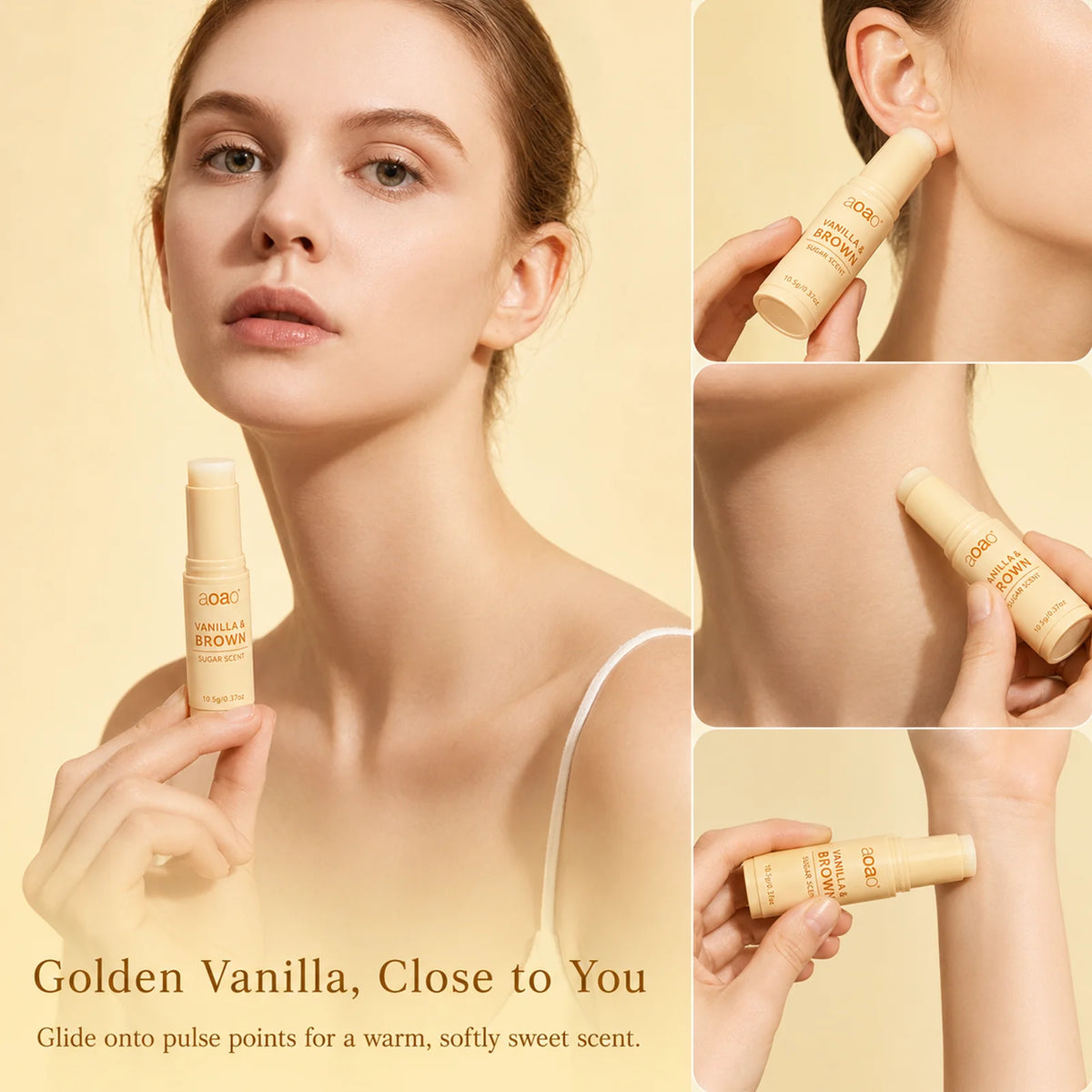 Vanilla Brown Sugar Solid Perfume Stick 10.5g | Travel Scent Balm