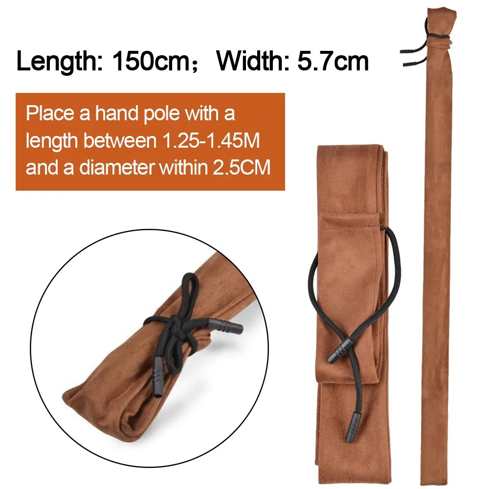 Folding Fishing Rod Bag – Large Capacity Portable Canvas Pouch