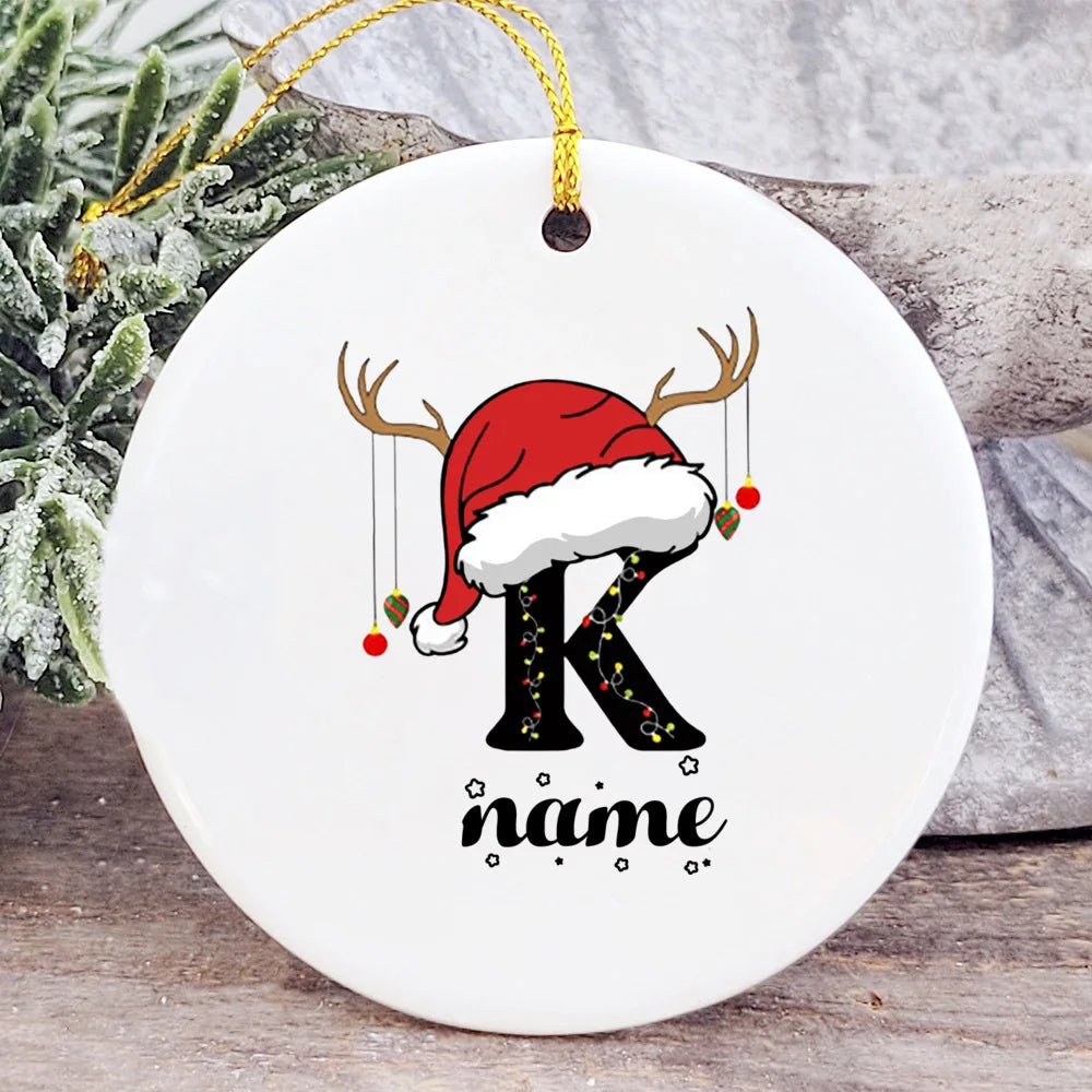Personalized Baby's First Christmas Ceramic Bauble Ornament
