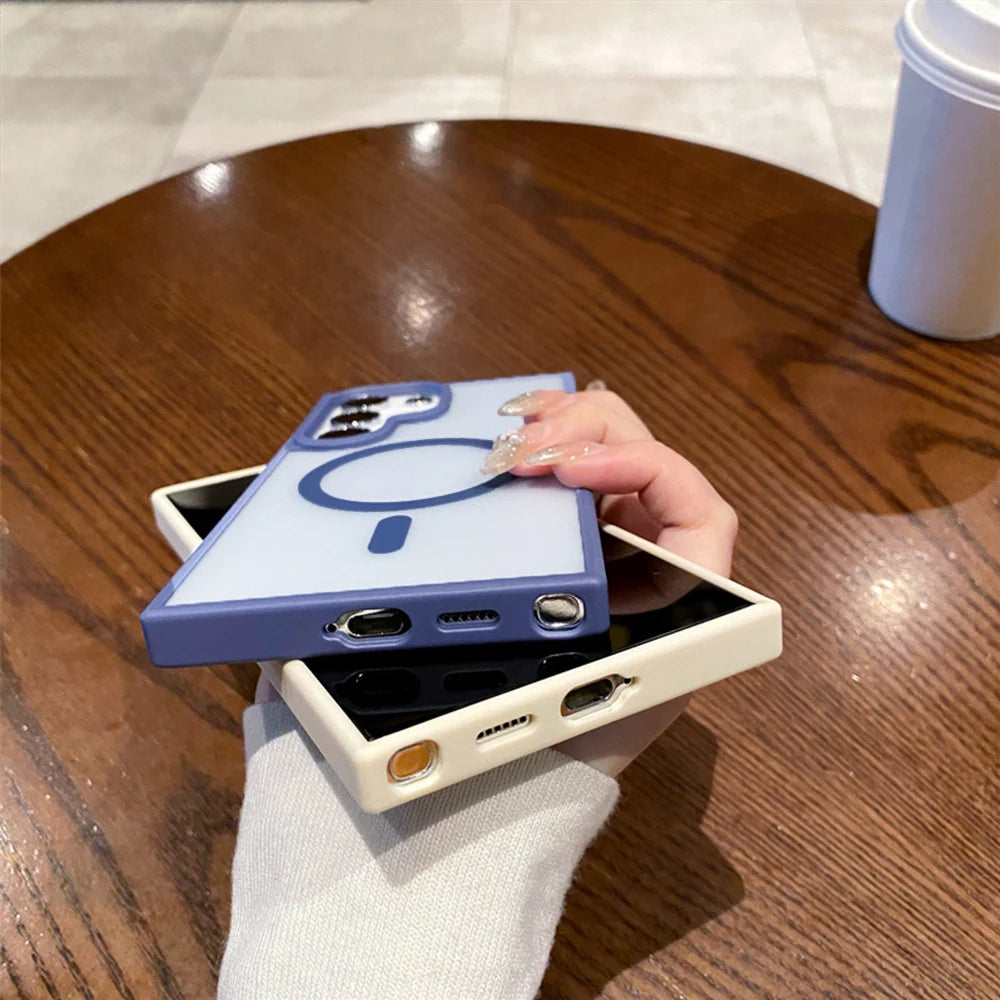 MagSafe Clear Magnetic Case for Samsung Galaxy – Shockproof