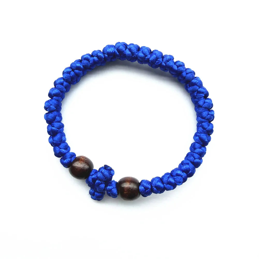 Greek Orthodox Prayer Rope Bracelet – 61 Knot Handmade Adjustable