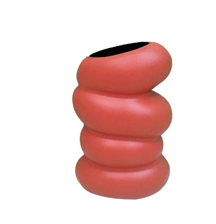 Nordic Spiral Vase – Modern PP Flower & Plant Container