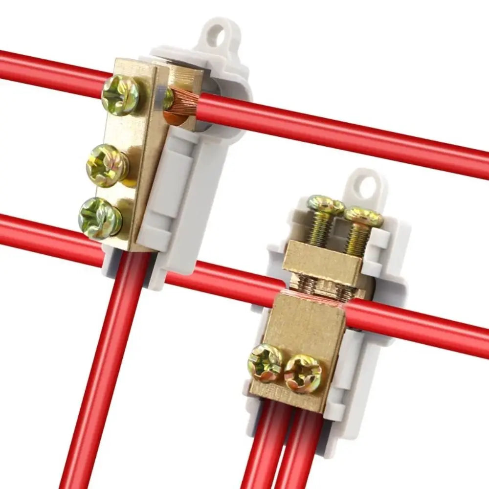 Brass High Power Wire Splitter Terminal Block 60A–100A
