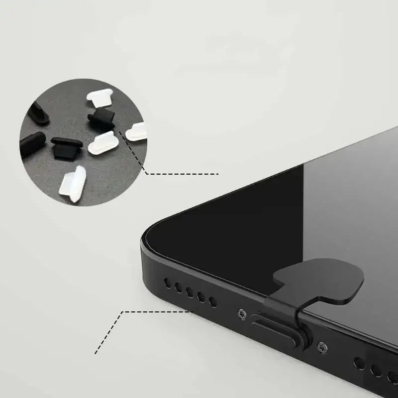 USB Type-C & iPhone Charging Port Dust Plug Protector Cap