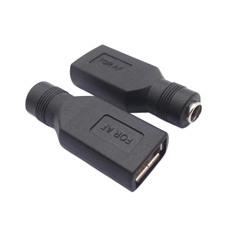 USB to DC 5.5x2.1mm Female Adapter – Power Converter