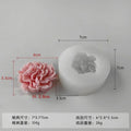 3D Flower Silicone Mold – Rose & Carnation for Soap, Candle & Resin