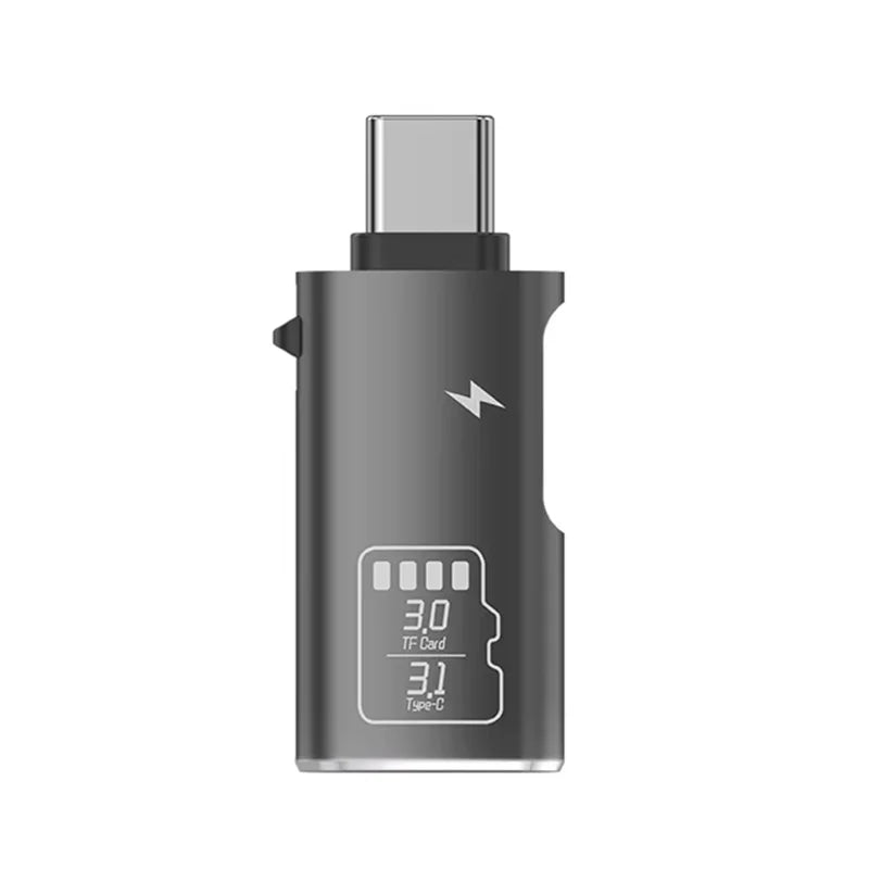 USB-C Micro SD TF Card Reader with PD Charging | 5Gbps 2TB