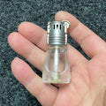 Transparent Acrylic Fuel Lighter | Mini Portable Grinding Wheel