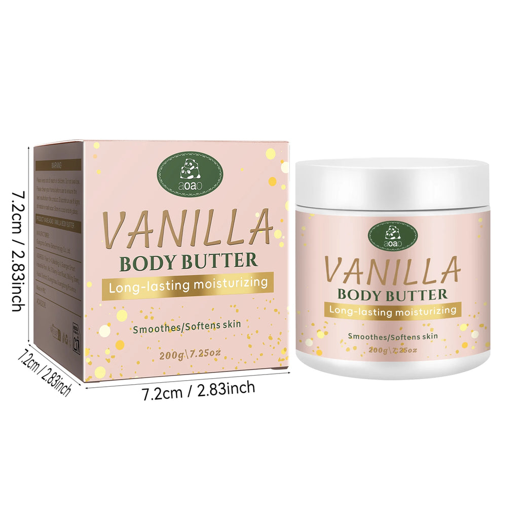 Vanilla Body Butter – Coconut & Shea Oil Deep Moisturizer