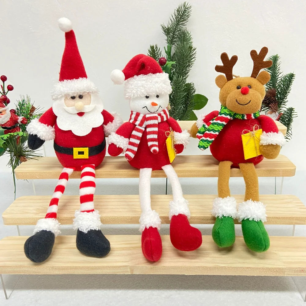 Santa Claus Snowman Reindeer Christmas Tree Ornament