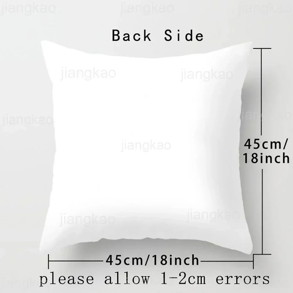 Personalized Christmas Cushion Cover – Custom Initial & Name Gift