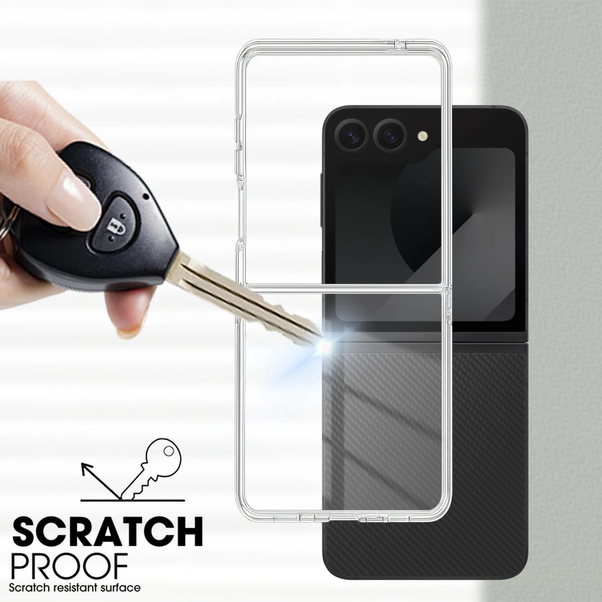 Clear Hard PC Case for Samsung Galaxy Z Flip 8 – Ultra Thin