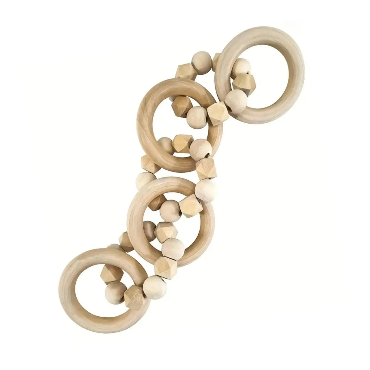 Natural Wood Chain Link Centerpiece | Rustic Home Decor