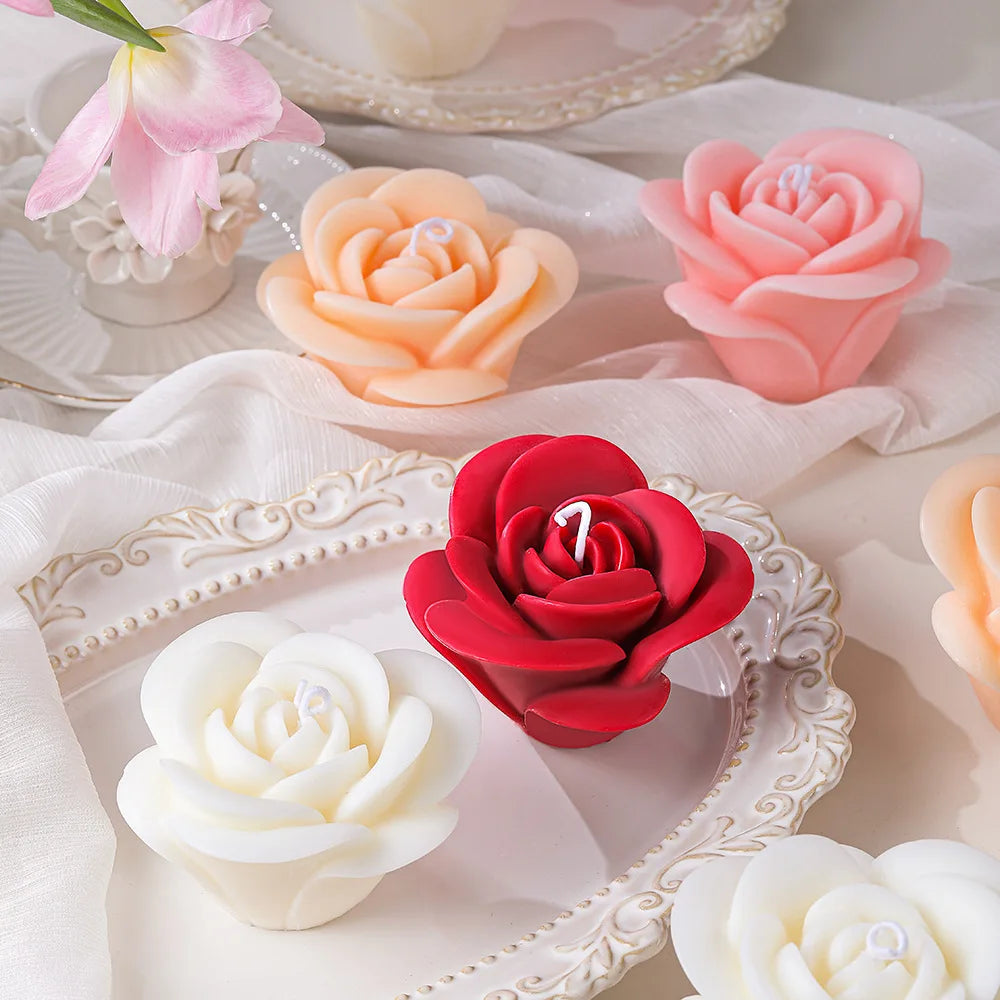 3D Rose Silicone Mold – Candle, Soap, Chocolate & Resin