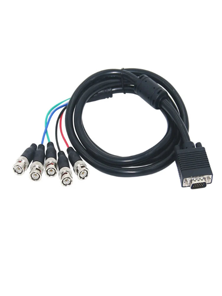 VGA to 5 BNC RGBHV Cable 1080P – 1.5m & 3m Video Cord