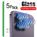 iPhone 15 Rear Camera Lens Tempered Glass Protector