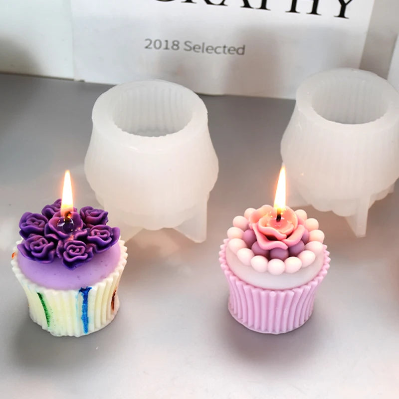 Silicone Cake Cup Mold – DIY Candle Soap Resin Plaster Craft
