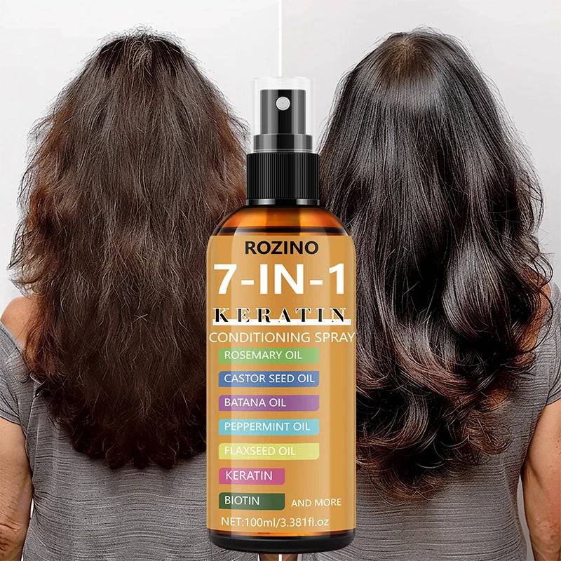 ROZINO 7-in-1 Keratin Hair Oil Spray – Leave-In 100ml