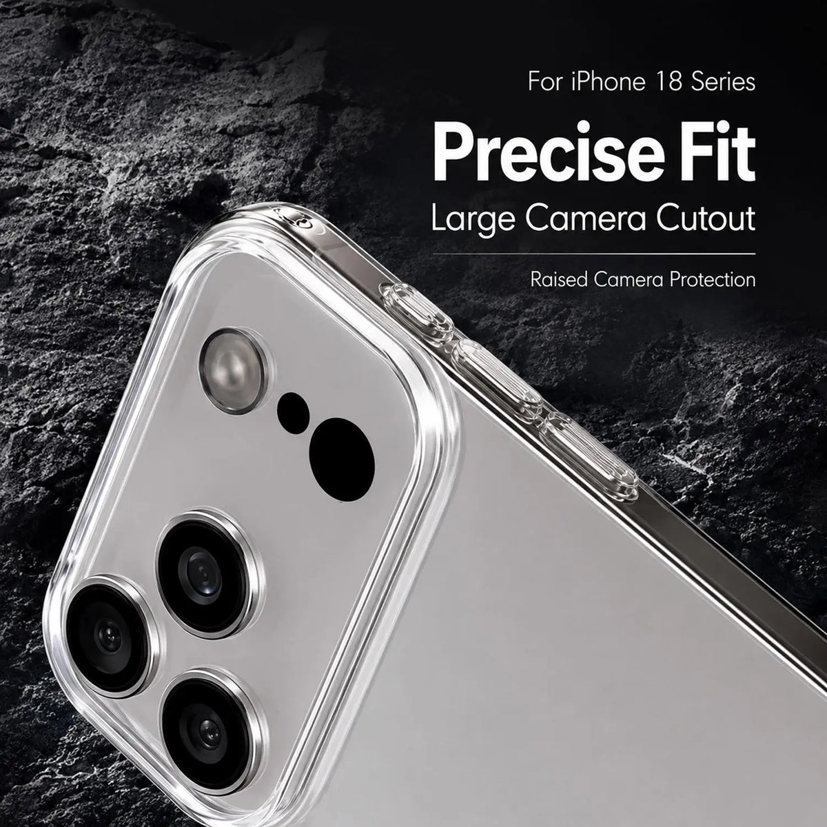Clear Shockproof TPU Case – iPhone 18 Pro Max & 18 Ultra