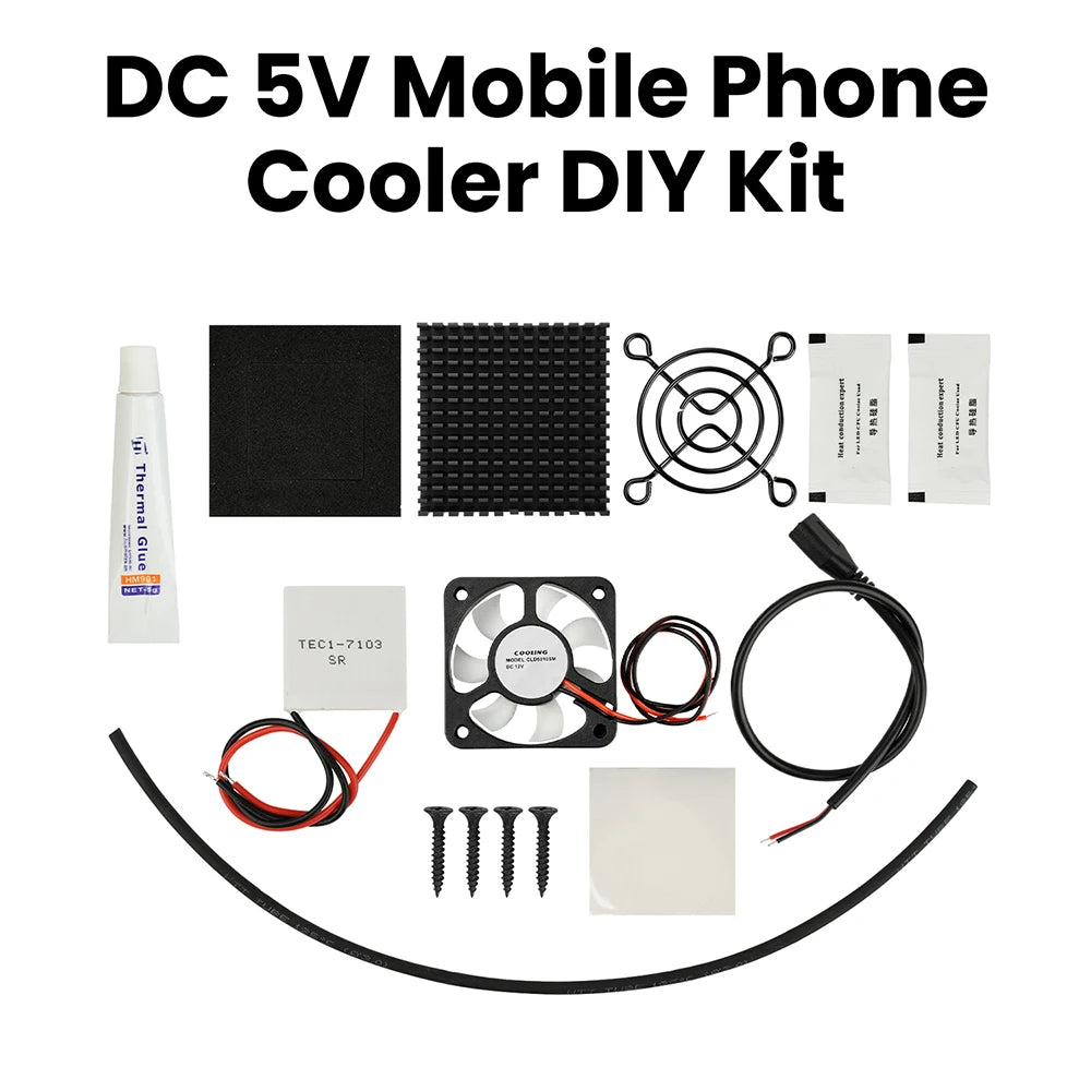 DC 5V TEC1-7103 Thermoelectric Cooling DIY Kit | Silent Fan